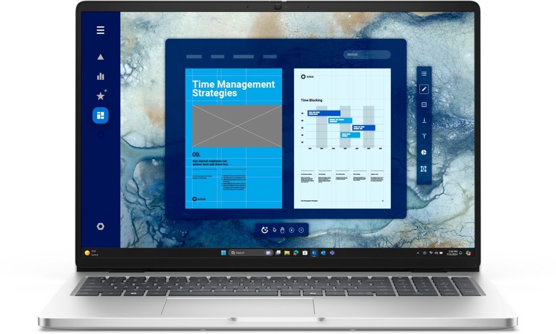 Dell Pro 16 PC16250 - Portátil 16" FHD+ - Intel Core Ultra 5 235U vPro - 16 GB - 512 GB SSD - Windows 11 Pro - Plata