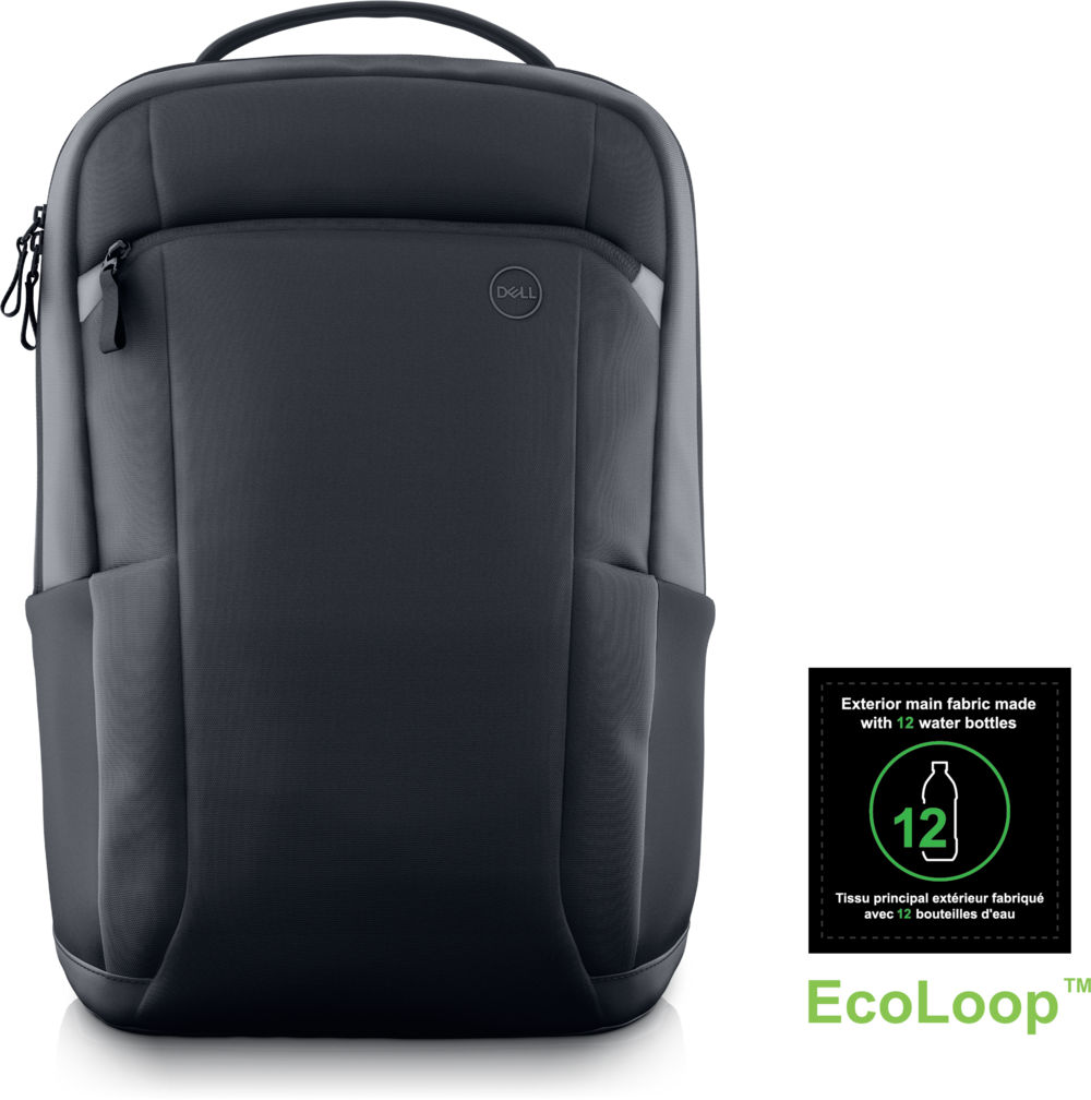 Dell EcoLoop Pro Slim CP5724S - Mochila para portátil hasta 15.6" - Poliéster 100 % reciclado - Protección de espuma 360° - Negro