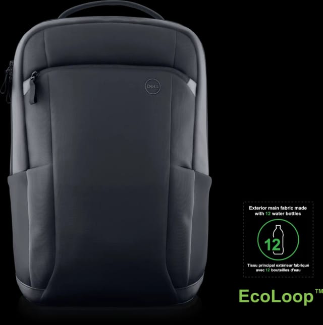 Dell EcoLoop Pro Slim CP5724S - Mochila para portátil hasta 15.6" - Poliéster 100 % reciclado - Protección de espuma 360° - Negro