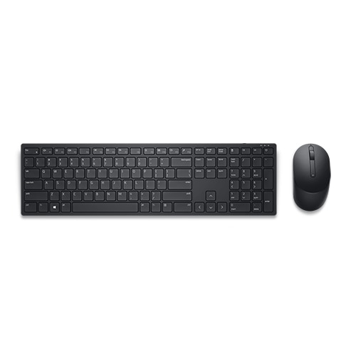 Dell Pro KM5221W - Combo teclado y mouse inalámbrico - 2.4 GHz - QWERTY inglés (EE. UU.) - Hasta 4000 DPI - Negro