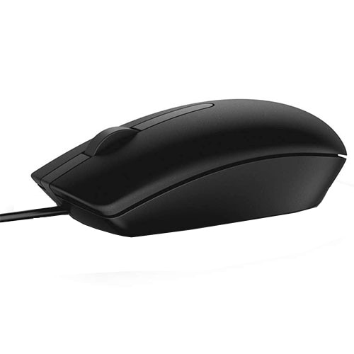 Dell MS116 - Mouse alámbrico - USB-A - Óptico 1000 DPI - 3 botones - Negro