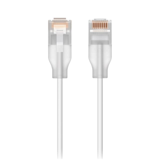 Ubiquiti UniFi Etherlighting Patch Cable pack 24 - Diámetro de la chaqueta 0.15-8 m: 2.5 mm (0.1") 12-15 m: 2.9 mm (0.11") - Conector (2) RJ44 con bota traslúcida - Normas TIA-568-B.2