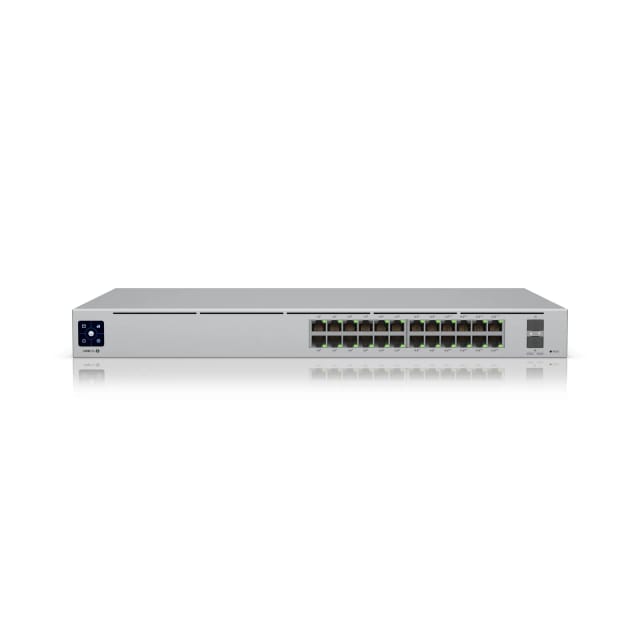 Ubiquiti UniFi Switch USW-Pro-24-POE - Conmutador - Gestionado - 24 x 10/100/1000 (16 PoE+, 8 PoE++) + 2 x 10 Gigabit SFP+ (enlace de subida) - sobremesa, montaje en rack - PoE++ (400 W)