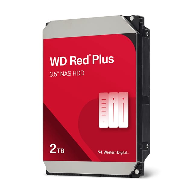 WD Red Plus WD20EFPX - Disco duro interno 3.5" - 2 TB - SATA 6Gb/s - 5400 RPM - caché 64 MB - NAS