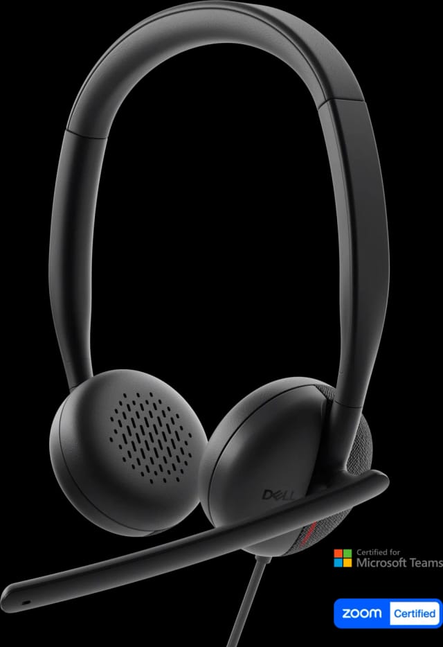 Dell Pro WH3024 - Auriculares alámbricos USB-C - Micrófono con cancelación de ruido AI - Certificados Microsoft Teams y Zoom